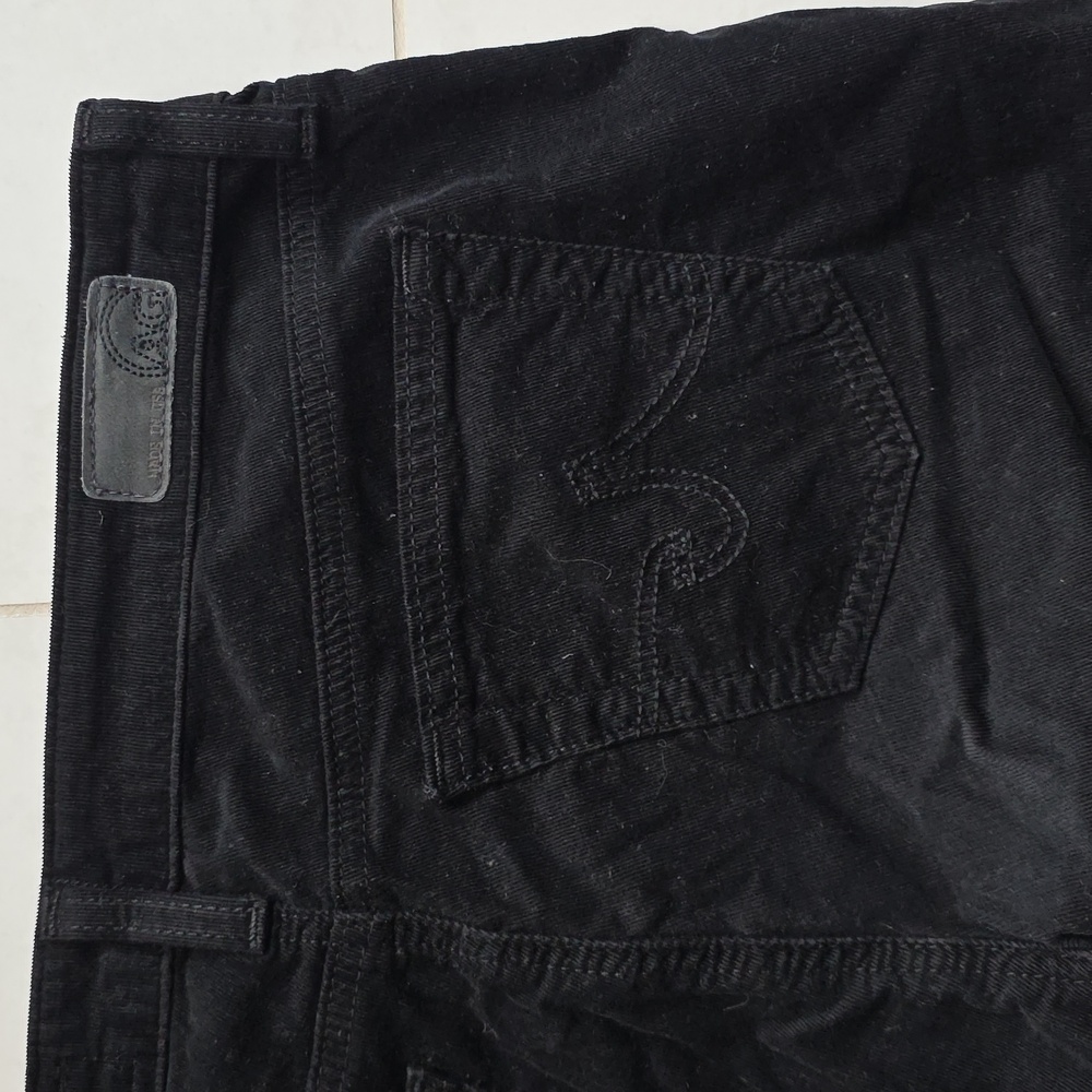 AG Adriano Goldschmied the Jegging Super Skinny Fit corduroy Black 29r Low Rise - Picture 12 of 12